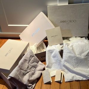 $30 all for Christine Jimmy Choo shoes boxes and dust bags.